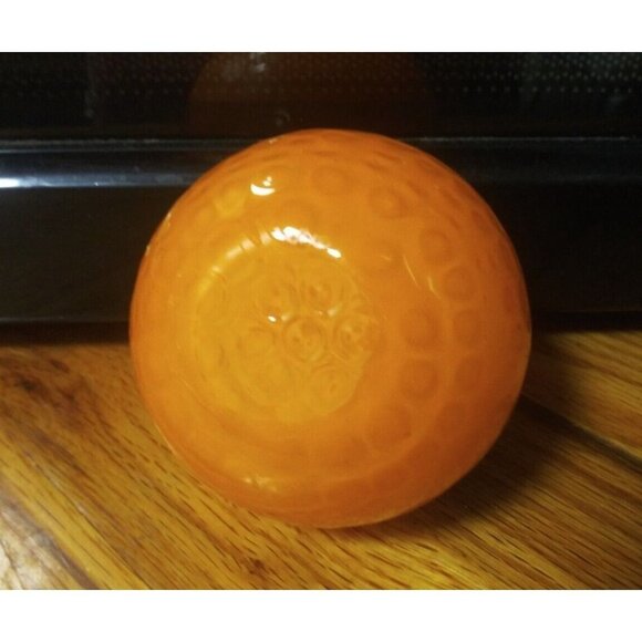 Murano Style Art Glass Orange fruit beautiful excellent condition 3.75" x 3.5" - Picture 8 of 8